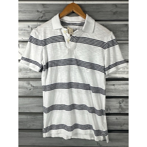 Aeropostale Other - Vintage Aeropostale Polo Shirt Mens XS White Striped Short Sleeve  NEW